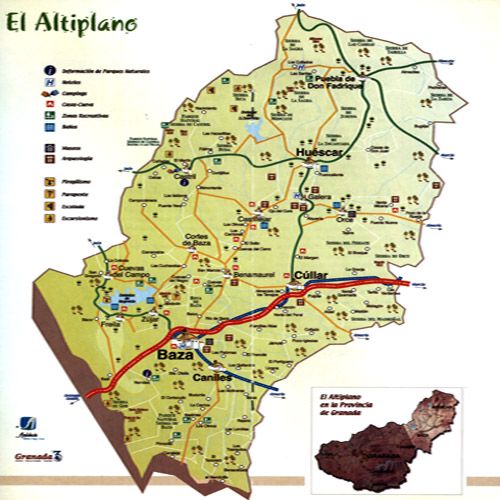 mapa altiplano granadino